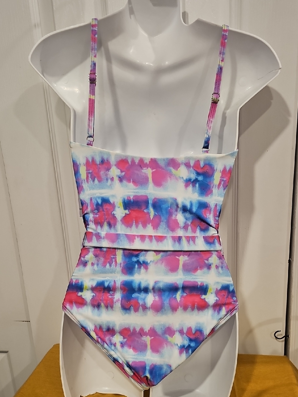 Anthropologie Splendid One Piece Belted Tie-Dye Swimsuit Small NWT MSRP $118 - Picture 6 of 7